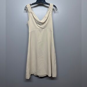 Andrea Capellazzi Cream Midi Dress SIZE S